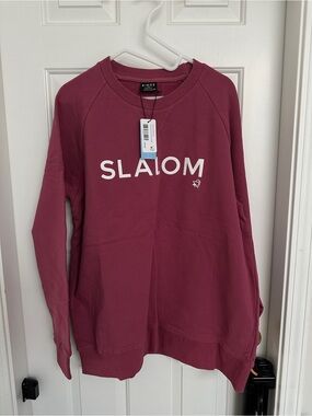 BIRDZ Wine Slalom Crewneck Sweatshirt - Men's XL